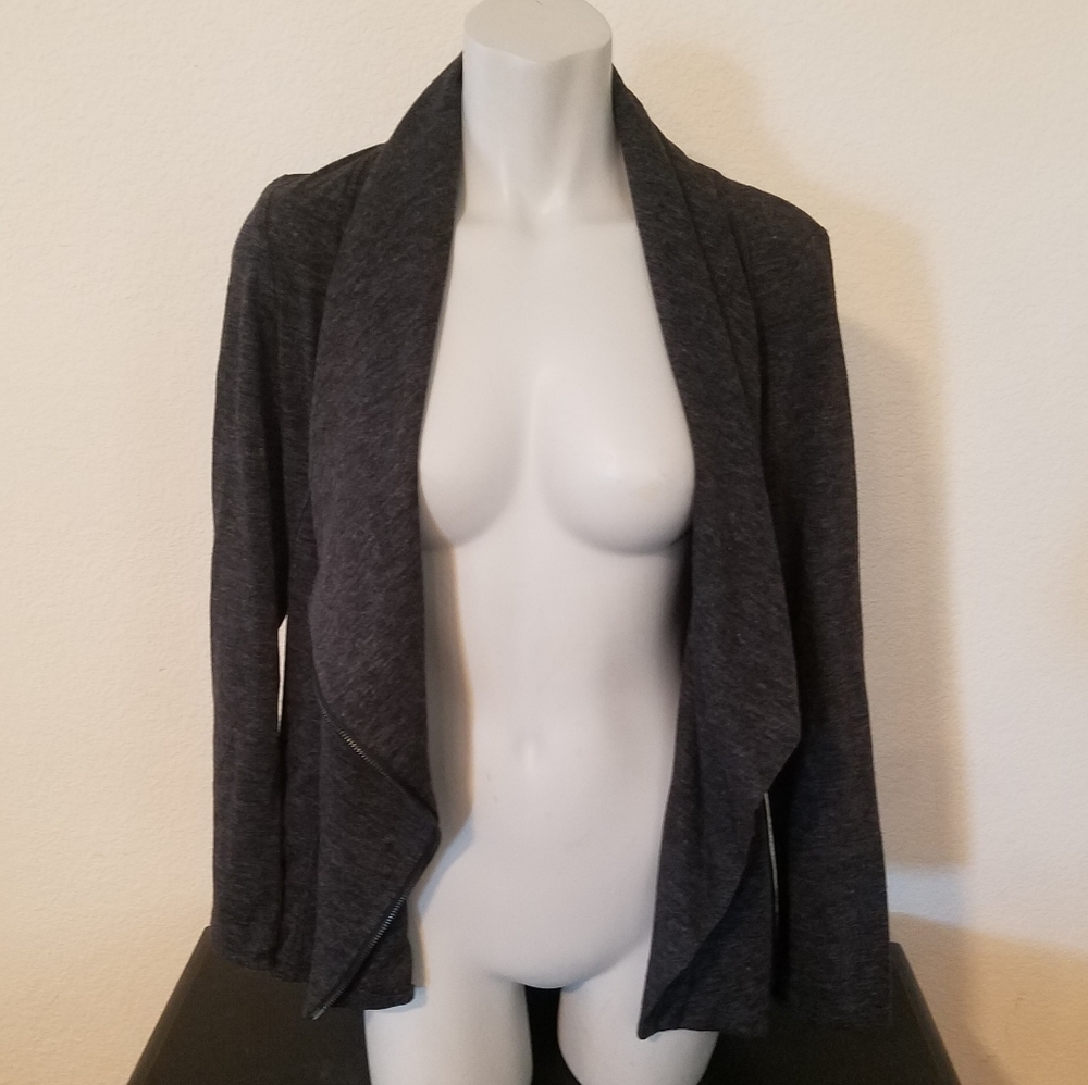Asymmetrical Zip Up Sweater - Picture 5 of 6